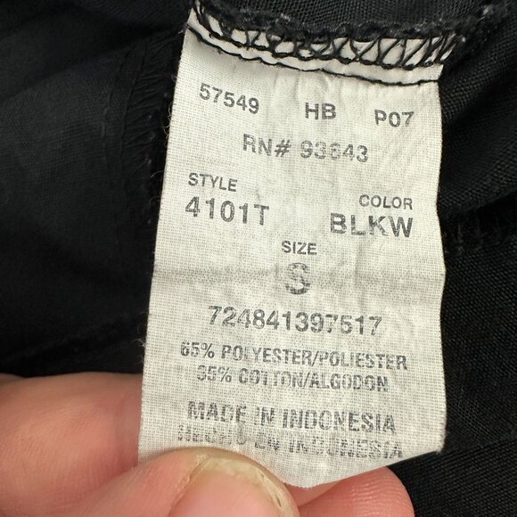 Cherokee Workwear Black Unisex Scrub Pants Size S 65% Polyester 35% Cotton - Picture 5 of 6